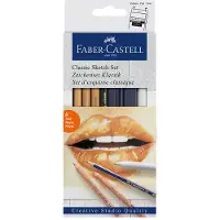 Faber-Castell Apprendre à Dessiner - Classic+ Croquis - 6 pièces - - UneTaille - Set de Coloriage