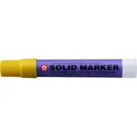 Sakura Permanent-Marker Solid Breit, Gelb, Oberfläche: Beton (1x)