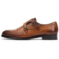 Martinelli pour homme. 1492-2632Z Empire 1492 chaussures en cuir marron (46), Plat, 1 à 3 cm, Boucle, Casuel, Classique
