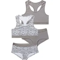 LASCANA Ensemble de linge gris / blanc