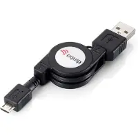 Equip USB 2.0 Type A vers Micro-B Câble rétractable, 1.0m , Noir