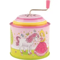 Goki Boîte à musique - - Moulin musical Princesse - Mélodie Twinkle - Couleur Rose - 7,8x7,8x10,5cm