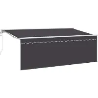 vidaXL Store rétractable Anthracite 350 x 200 cm