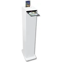 Inovalley HP32-CD-W Système compact CD, 1 haut-parleur, radio FM, CD, MP3, station d'accueil, USB, Bluetooth
