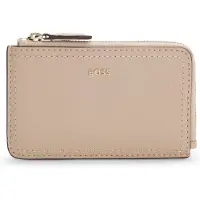 BOSS Porte-cartes en cuir grainé orné du logo