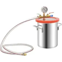 vidaXL Chambre à vide avec pompe à 2 étages 5,5 L
