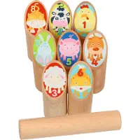 Goki Viking animal Kubb, dans un sac en coton