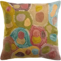 Vivaraise HOUSSE DE COUSSIN BRODE NESTOR MINERAL