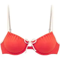 Copenhagen Studios Hauts de bikini orange foncé / blanc