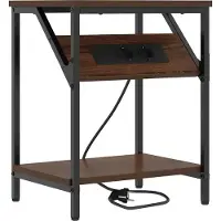 vidaXL Table de chevet 2 pcs Chêne marron 38 x 30 x 48 cm