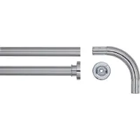Sealskin Barre de rideau de douche d'angle 90x90 cm Chrome