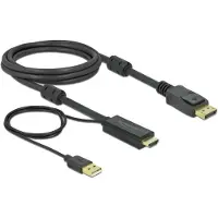 DeLOCK Câble vidéo/Audio - - 85964 - HDMI vers DisplayPort - 2 m