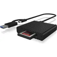 Icy Box IB-CR404-C31 Lecteur de carte mémoire externe USB-C, USB 3.1 (2è gén.) noir