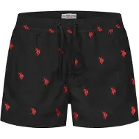 U.s. polo assn. Shorts de bain rouge feu / noir