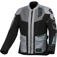 Sonstiges Veste de moto en textile Macna Travelair pour femme, gris/bleu, M