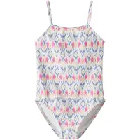 Name It Kids Maillot de bain 'NKFZizza' jaune / violet / violet foncé / blanc
