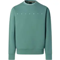 Hackett Sweat-shirt 'Essential Crew' émeraude / blanc
