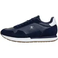 Hackett pour homme. HMS200107 Vector Plain Leather Sneakers navy (44), Cuir, Plat, Lacets, Casuel, Marine