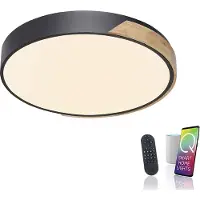 Paul Neuhaus Plafonnier rond Q-Bila noir