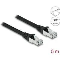 DeLOCK RJ45 NWK Cat.6A S/FTP PUR Outdoor 5 m schwarz