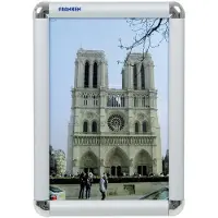 Franken BS0701 - Rectangulaire - Acier inoxydable - Aluminium - Monochrome - 240 x 327 mm - 1 (A4)