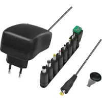Logilink PA0198 Adaptateur secteur universel avec port USB, 24 Watt, noir