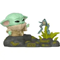 Funko POP! Figurine POP Star Wars Le Mandalorien Grogu avec Grenouille 721