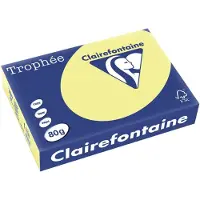 Clairefontaine Trophée - Jonquille - A4 (210 x 297 mm) - 80 g/m² - 500 feuille(s) papier teinté