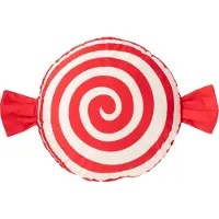 Jline J-Line Coussin Bonbons Polyester Rouge/Blanc