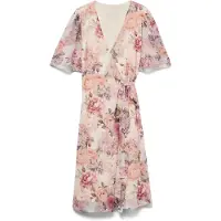 Vero moda Robe 'AWCBlair' olive / mauve / abricot / blanc cassé