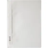 Durable Chemise transparente avec barre de maintien , format A4, polypropylène, 50 p., blanc