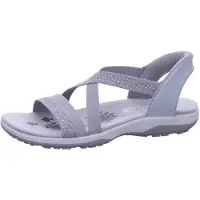 SKECHERS Reggae Slim Summer Sparkle Damen Sandalen Grau