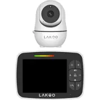 LAKOO Baby Monitor HD - avec caméra et moniteur - Vidéo Audio-extensible - 3.5 Inch