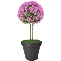 Huismerk Bac à plantes Pot de fleurs Ø40cm hauteur 35cm anthracite (40 x 35 cm)