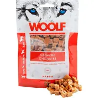 Woolf Snack Pour Chien - - Bocconcini Doux De Saumon - 100% Naturel - Moins De 1 Kg