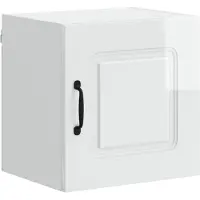 vidaXL Façade de lave-vaisselle Kalmar, blanc brillant, 40 x 31 x 40 cm