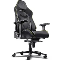Trust Fauteuil gaming GXT 721BM Ruya Pro - Édition Batman - Design ergonomique - Noir/Jaune