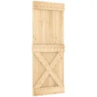 vidaXL Porte NARVIK Nature 80 x 210 cm en pin massif