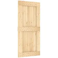 vidaXL Porte NARVIK Nature 95 x 210 cm en pin massif