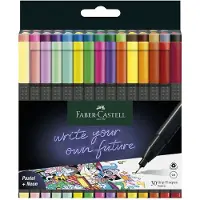 Faber-Castell Marqueurs Magiques - Grip Feutre fin - 30 pièces - - - UneTaille - Marqueur