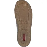 Rieker Chaussures pour femmes : chaussures basses, mocassins, pantoufles, couleur bleue, style décontracté