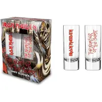 Iron Maiden Lot de verres à shots de - Number Of The Beast - pour Indifférent - transparent - Taille Standard