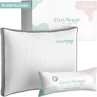 CozySense Oreiller d'enfant - Oreiller d'enfant - Oreiller pour tout-petits - Mousse à mémoire de forme déchiquetée + microfibres - Technologie de refroidissement - Rembourrage - 100g de mousse