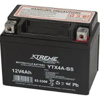 Xtreme Batterie moto -Gel, 12 V, 4 Ah, sans entretien, polarité droite, référence 82-330#