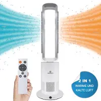 Aironex Chauffage électrique économe en énergie - Chauffer et refroidir en 1 - Chauffage - Ventilateur design - Chauffage Ventilateur - Chauffage électriqueVentilateur sans flamme - Ventilateur de