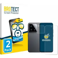 BROTECT Protection Clair (2 pcs, Xiaomi 15), Téléphone portable : film de protection, Transparent