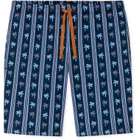 Schiesser Pantalon de pyjama 'Mix Relax' bleu marine / bleu roi / gris