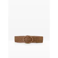 Bonprix Ceinture taille haute tressée, aspect raphia