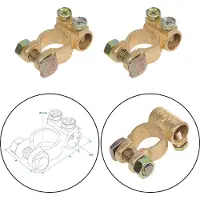 Proplus Jeu de pinces pour bornes de batterie (+) et (-) 35-50 mm