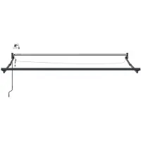 vidaXL Store électrique rétractable noir 3 x 2,5 m